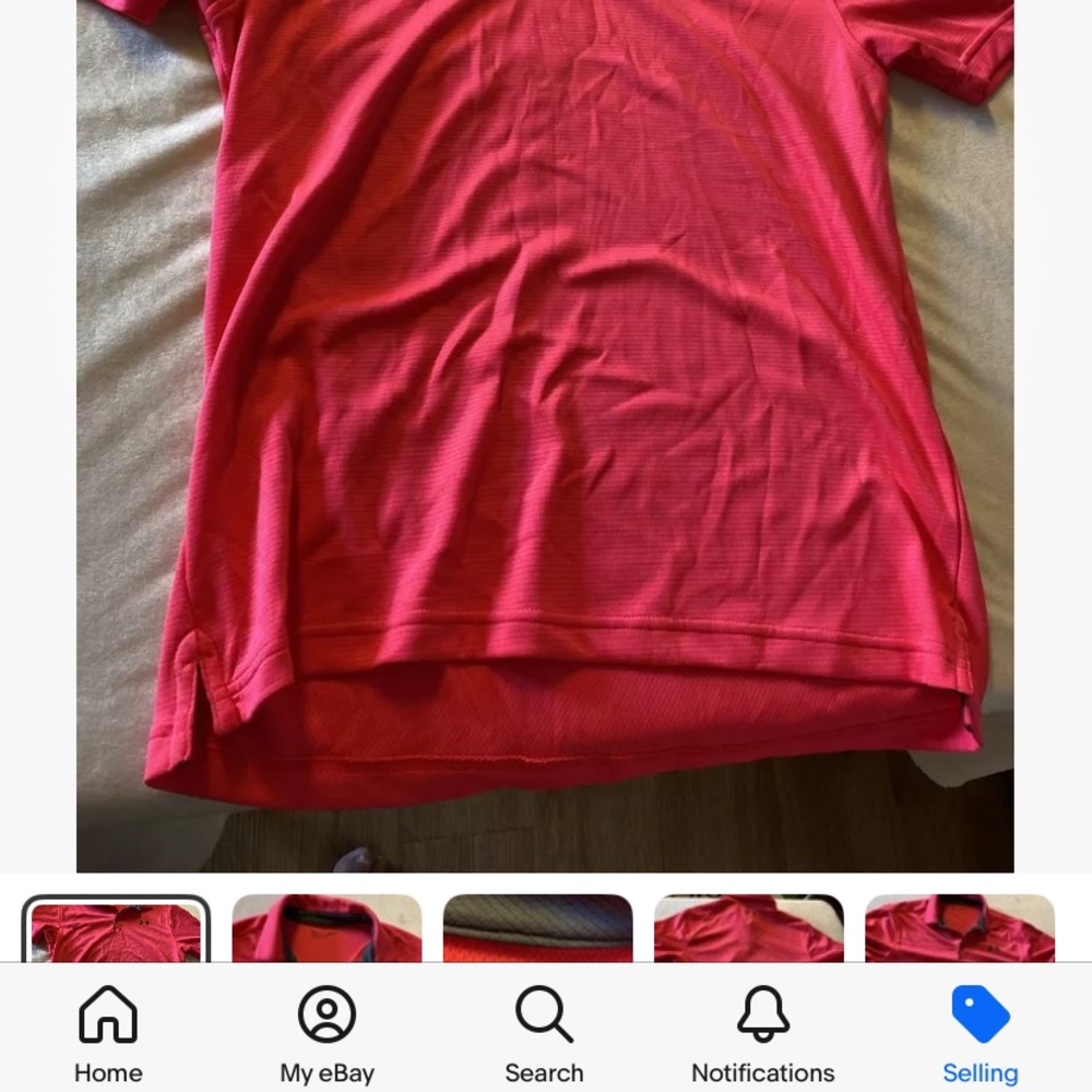 Under Armour 1290140 Men's Neon Pink  Loose-Fit Golf Polo Team Shirt Medium